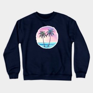 2 palm trees Crewneck Sweatshirt